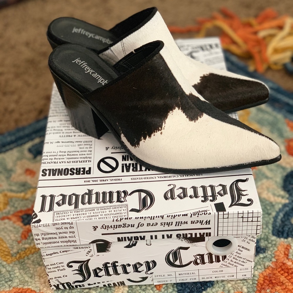 Cowhide mules